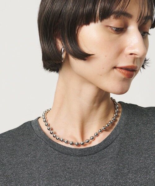 UNITED ARROWS / ユナイテッドアローズ ネックレス・ペンダント・チョーカー | フラワークラスプ ボールチェーン ネックレス | 詳細5