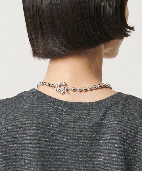UNITED ARROWS / ユナイテッドアローズ ネックレス・ペンダント・チョーカー | フラワークラスプ ボールチェーン ネックレス | 詳細6