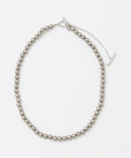 UNITED ARROWS / ユナイテッドアローズ ネックレス・ペンダント・チョーカー | 6MM イミテーションパール 2WAY ネックレス（MD.GRAY）