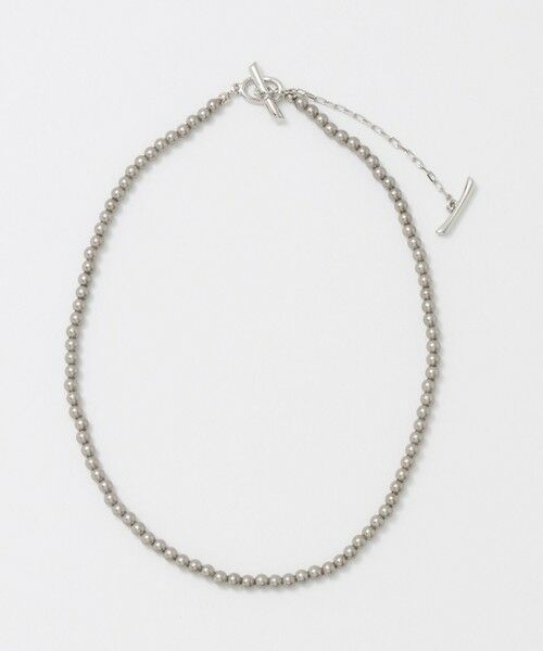 UNITED ARROWS / ユナイテッドアローズ ネックレス・ペンダント・チョーカー | 4MM イミテーションパール 2WAY ネックレス（MD.GRAY）