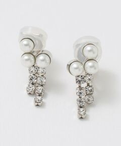 UNITED ARROWS / ユナイテッドアローズ ピアス・イヤリング | 3イミテーションパール イヤリング