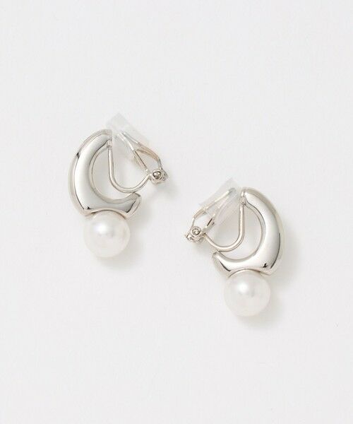 UNITED ARROWS / ユナイテッドアローズ ピアス・イヤリング | ハンギング イミテーションパール イヤリング（SILVER）