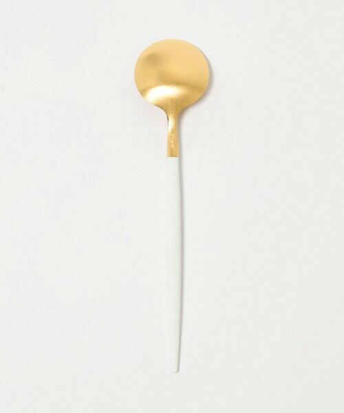 UNITED ARROWS / ユナイテッドアローズ キッチンツール | ＜CUTIPOL＞GOA White/Gold デザートスプーン | 詳細1