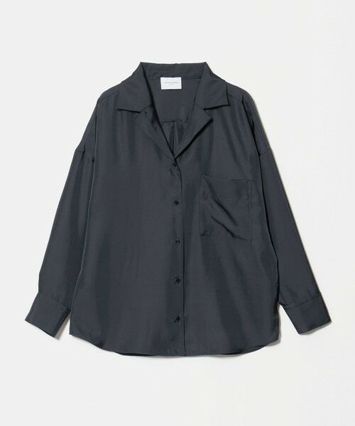 UNITED ARROWS / ユナイテッドアローズ シャツ・ブラウス | シルクライク オープンカラー シャツ ‐ウォッシャブル‐（NAVY）