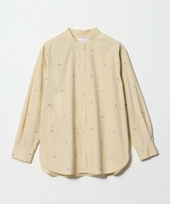 UNITED ARROWS / ユナイテッドアローズ シャツ・ブラウス | エンブロイダリーフラワー バンドカラー シャツ 26FW