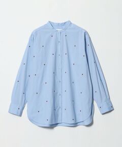 UNITED ARROWS / ユナイテッドアローズ シャツ・ブラウス | エンブロイダリーフラワー バンドカラー シャツ 26FW