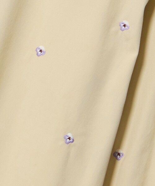 UNITED ARROWS / ユナイテッドアローズ シャツ・ブラウス | エンブロイダリーフラワー バンドカラー シャツ 26FW | 詳細5