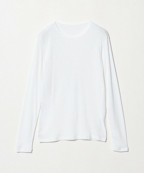 UNITED ARROWS / ユナイテッドアローズ カットソー | コットン テレコ クルーネック カットソー（WHITE）