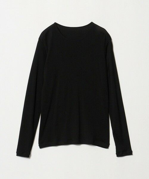UNITED ARROWS / ユナイテッドアローズ カットソー | コットン テレコ クルーネック カットソー（BLACK）