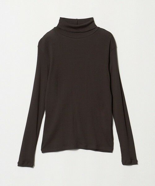 UNITED ARROWS / ユナイテッドアローズ カットソー | コットン テレコ タートル カットソー（DK.BROWN）