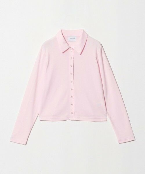 UNITED ARROWS / ユナイテッドアローズ カットソー | コットン フライス ポロシャツ（LT.PINK）