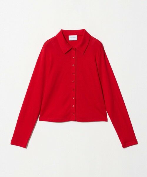 UNITED ARROWS / ユナイテッドアローズ カットソー | コットン フライス ポロシャツ（RED）
