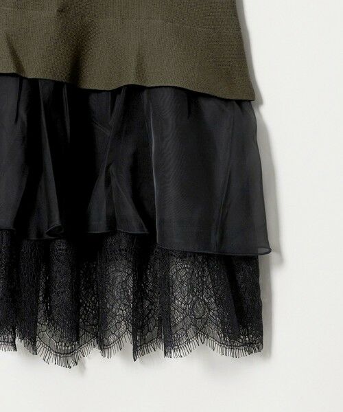 UNITED ARROWS / ユナイテッドアローズ ニット・セーター | オーガンジー レース コンビ ニット ‐ウォッシャブル‐ | 詳細6