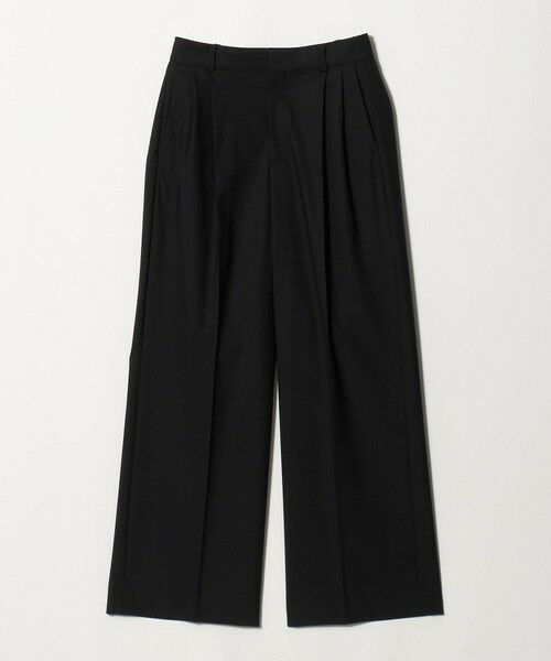 UNITED ARROWS / ユナイテッドアローズ その他パンツ | トロピカル 2タック ワイドパンツ(BLACK)