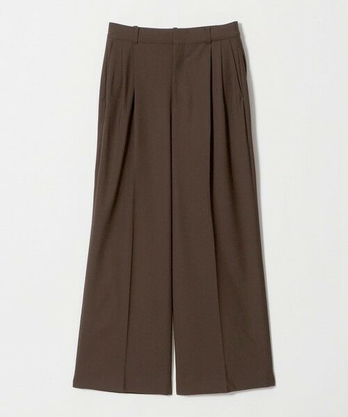 UNITED ARROWS / ユナイテッドアローズ その他パンツ | トロピカル 2タック ワイドパンツ(DK.BROWN)