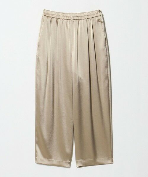 UNITED ARROWS / ユナイテッドアローズ その他パンツ | サテン ギャザー テーパード ワイドパンツ（BEIGE）
