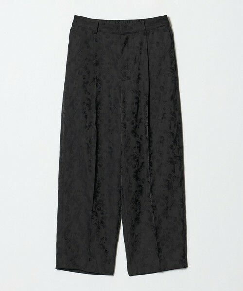 UNITED ARROWS / ユナイテッドアローズ スラックス・ドレスパンツ | ペイズリー ジャガード テーパードパンツ（BLACK）