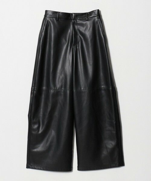 UNITED ARROWS / ユナイテッドアローズ その他パンツ | レザーライク ワイドパンツ‐ウォッシャブル‐（BLACK）