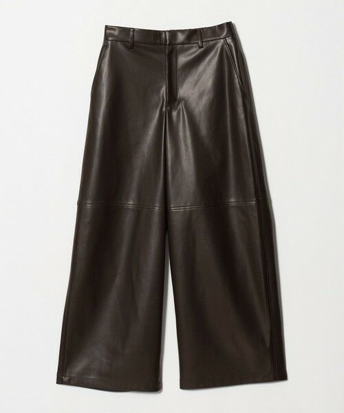 UNITED ARROWS / ユナイテッドアローズ その他パンツ | レザーライク ワイドパンツ‐ウォッシャブル‐（DK.BROWN）