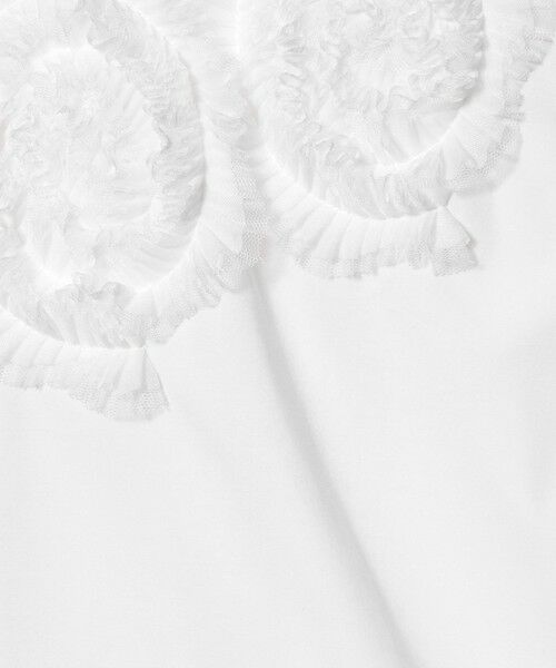 UNITED ARROWS / ユナイテッドアローズ シャツ・ブラウス | フラワー チュール フレンチスリーブ シャツ | 詳細2
