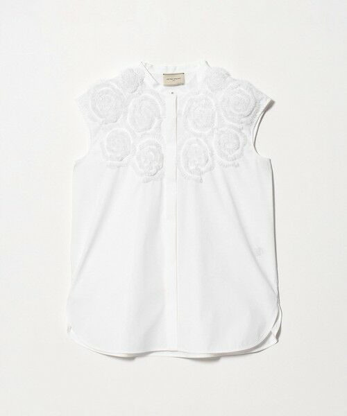 UNITED ARROWS / ユナイテッドアローズ シャツ・ブラウス | フラワー チュール フレンチスリーブ シャツ（WHITE）