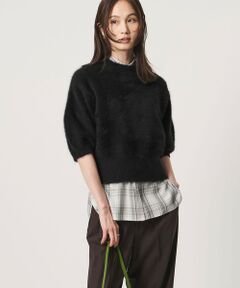 UNITED ARROWS / ユナイテッドアローズ ニット・セーター | フォックスカシミヤ パフスリーブ ニット