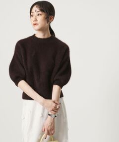 UNITED ARROWS / ユナイテッドアローズ ニット・セーター | フォックスカシミヤ パフスリーブ ニット