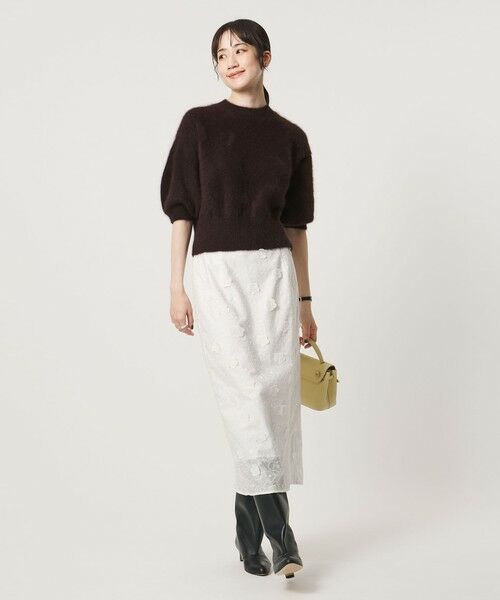 UNITED ARROWS / ユナイテッドアローズ ニット・セーター | フォックスカシミヤ パフスリーブ ニット | 詳細8