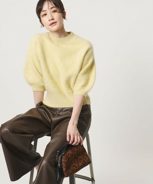UNITED ARROWS / ユナイテッドアローズ ニット・セーター | フォックスカシミヤ パフスリーブ ニット | 詳細15