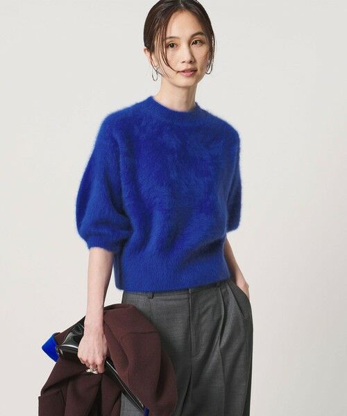 UNITED ARROWS / ユナイテッドアローズ ニット・セーター | フォックスカシミヤ パフスリーブ ニット（ROYAL）