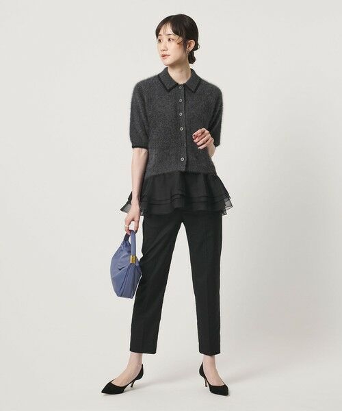 UNITED ARROWS / ユナイテッドアローズ ニット・セーター | フォックスカシミヤ オーガンジーコンビ ポロニット | 詳細5