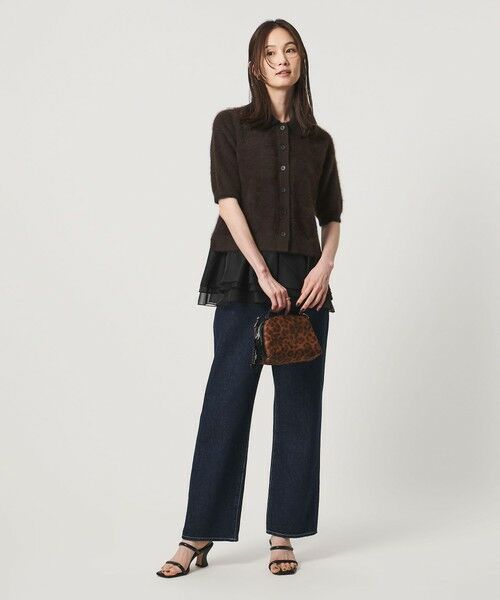 UNITED ARROWS / ユナイテッドアローズ ニット・セーター | フォックスカシミヤ オーガンジーコンビ ポロニット | 詳細11