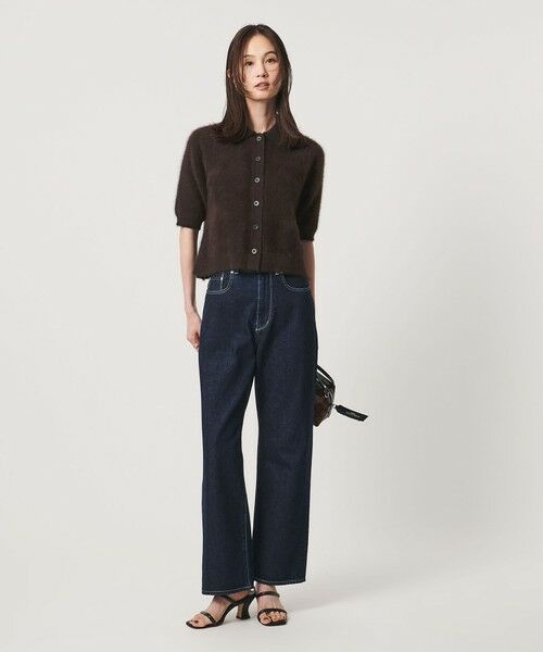 UNITED ARROWS / ユナイテッドアローズ ニット・セーター | フォックスカシミヤ オーガンジーコンビ ポロニット | 詳細13