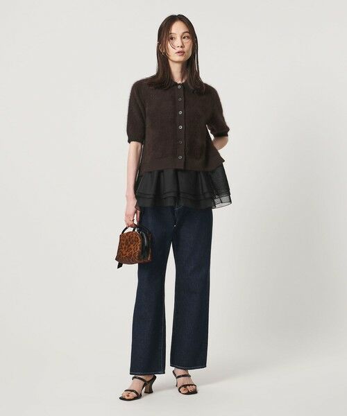 UNITED ARROWS / ユナイテッドアローズ ニット・セーター | フォックスカシミヤ オーガンジーコンビ ポロニット | 詳細6
