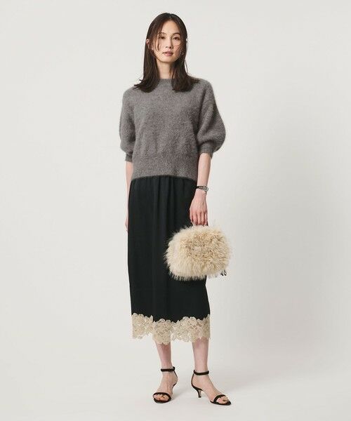 UNITED ARROWS / ユナイテッドアローズ ニット・セーター | フォックスカシミヤ パフスリーブ スパンコール ニット | 詳細5