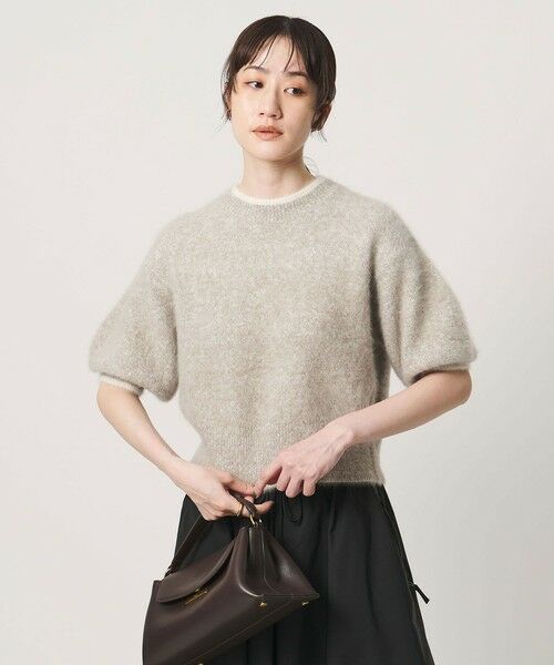 UNITED ARROWS / ユナイテッドアローズ ニット・セーター | フォックスカシミヤ パフスリーブ スパンコール ニット | 詳細9