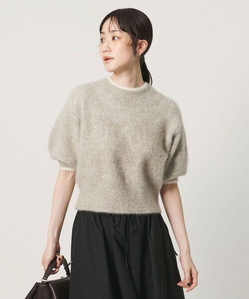 UNITED ARROWS / ユナイテッドアローズ ニット・セーター | フォックスカシミヤ パフスリーブ スパンコール ニット | 詳細10