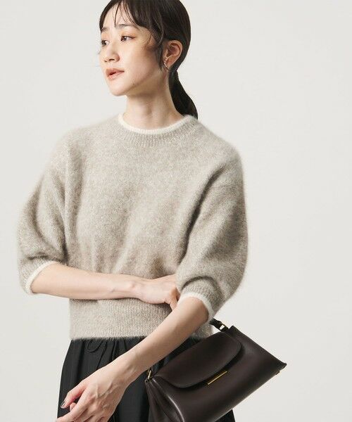 UNITED ARROWS / ユナイテッドアローズ ニット・セーター | フォックスカシミヤ パフスリーブ スパンコール ニット（その他2）