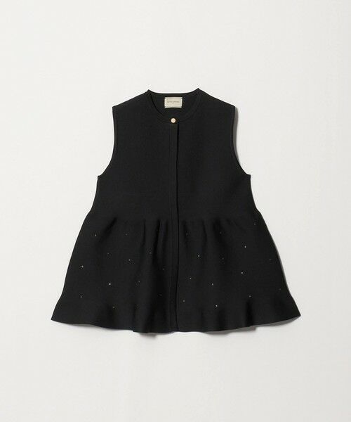 UNITED ARROWS / ユナイテッドアローズ ベスト | ビジュー ベスト ‐ウォッシャブル‐（BLACK）