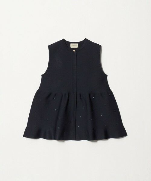 UNITED ARROWS / ユナイテッドアローズ ベスト | ビジュー ベスト ‐ウォッシャブル‐（NAVY）