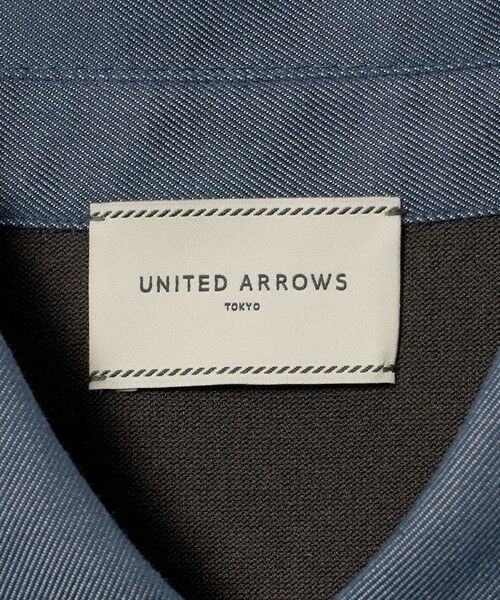 UNITED ARROWS / ユナイテッドアローズ ニット・セーター | 六分袖 デニムライク ポロニット ‐ウォッシャブル‐ | 詳細8