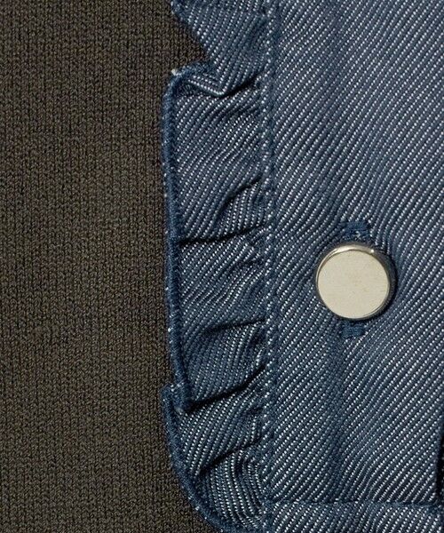 UNITED ARROWS / ユナイテッドアローズ ニット・セーター | 六分袖 デニムライク ポロニット ‐ウォッシャブル‐ | 詳細7