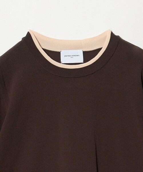 UNITED ARROWS / ユナイテッドアローズ ニット・セーター | ブローチ ハーフスリーブ ニット | 詳細4