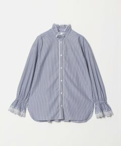 UNITED ARROWS / ユナイテッドアローズ シャツ・ブラウス | エンブロイダリー スタンドフリル シャツ