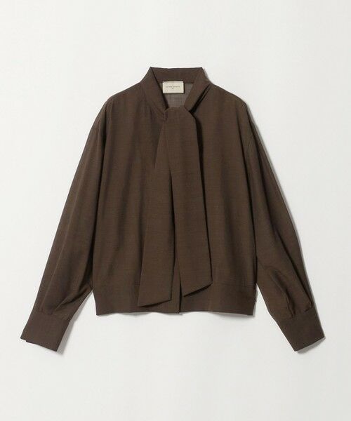 UNITED ARROWS / ユナイテッドアローズ シャツ・ブラウス | マナード ボウタイ ブラウス（DK.BROWN）