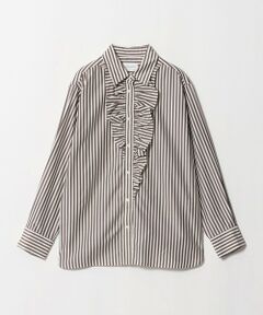 UNITED ARROWS / ユナイテッドアローズ シャツ・ブラウス | アシンメトリー フリル レギュラーシャツ