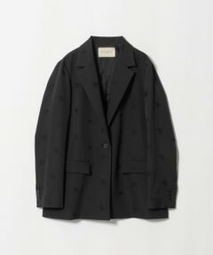 UNITED ARROWS / ユナイテッドアローズ テーラードジャケット | フラワー ジャガード バックフレア ジャケット