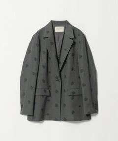 UNITED ARROWS / ユナイテッドアローズ テーラードジャケット | フラワー ジャガード バックフレア ジャケット