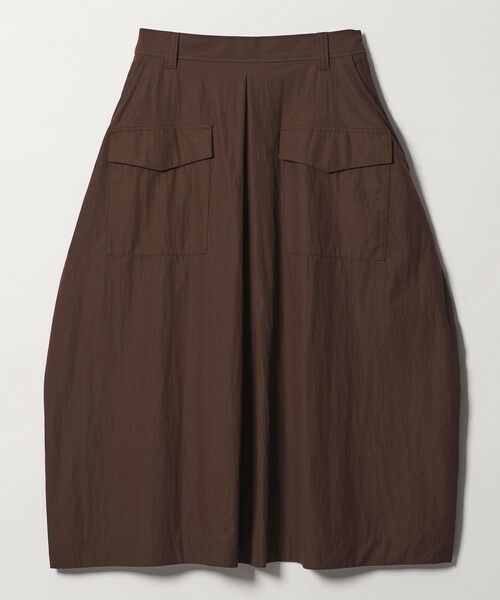 UNITED ARROWS / ユナイテッドアローズ ロング・マキシ丈スカート | ポケット コクーン シルエット スカート（DK.BROWN）