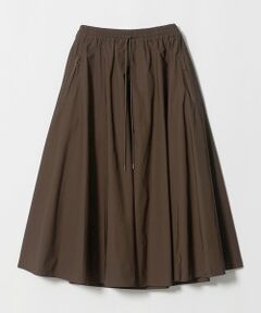 UNITED ARROWS / ユナイテッドアローズ ロング・マキシ丈スカート | タフタ ジップ フレアスカート ‐ウォッシャブル‐